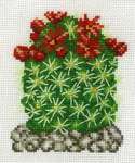 Click for more details of Cactus with Red Flowers (cross stitch) by Permin of Copenhagen