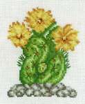 Click for more details of Cactus with Yellow Flowers (cross stitch) by Permin of Copenhagen