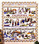 Click for more details of California Sampler (cross stitch) by Ginger & Spice