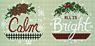 Click/tap for more details of Calm and Bright (cross stitch) by Erin Elizabeth Designs