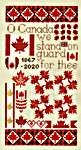 Click for more details of Canadian Patriotic Sampler (cross stitch) by Jeannette Douglas