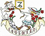 Click/tap for more details of Capricorn (cross stitch) by Imaginating