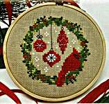 Click for more details of Cardinal Wreath (cross stitch) by Tiny Modernist