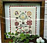 Click for more details of Carolyn's Balloons - Spring (cross stitch) by Jan Hicks