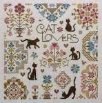 Click for more details of Cat Lovers (cross stitch) by Jardin Prive