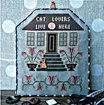 Click/tap for more details of Cat Lovers (cross stitch) by puntiniputini