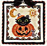 Click for more details of Cat O Lantern (cross stitch) by Luminous Fiber Arts