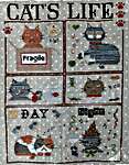 Click for more details of Cat's Life (cross stitch) by Fairy Wool in The Wood