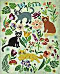 Click for more details of Cat Tapestry (cross stitch) by Tiny Modernist