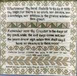 Click/tap for more details of Catherine Davis 1848 (cross stitch) by Victorian Rose Needlearts