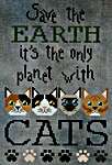 Click/tap for more details of Cats (cross stitch) by puntiniputini