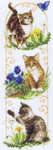 Click for more details of Cats Exploring (cross stitch) by Vervaco