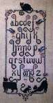 Click/tap for more details of Cats Learn their ABCs (cross stitch) by Kit & Bixby