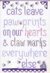 Click for more details of Cats Leave Paw Prints (cross stitch) by My Big Toe