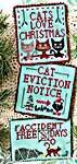 Click/tap for more details of Cats Love Christmas (cross stitch) by Lindy Stitches