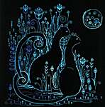 Click/tap for more details of Cats - Moonlight (cross stitch) by Riolis