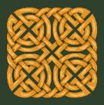 Click/tap for more details of Celtic Cushion (cross stitch) by Anne Peden