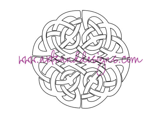Click/tap for more details of Celtic Knot Digital Stamp (digital downloads) by Julie Lynes
