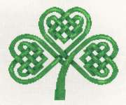 Click for more details of Celtic Knot Shamrock (cross stitch) by Anne Peden