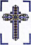 Click for more details of Celtic Sapphire Cross (cross stitch) by Mike Vickery