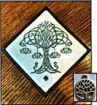 Click/tap for more details of Celtic Tree & Charm (cross stitch) by Keslyn's