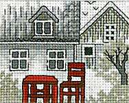 Click for more details of Chair and Table (cross stitch) by Permin of Copenhagen