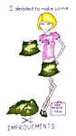 Click/tap for more details of Charlotte - Improvements (cross stitch) by Anne Peden