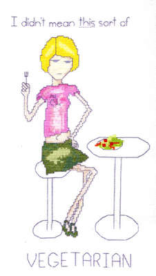 Click for more details of Charlotte - Vegetarian (cross stitch) by Anne Peden