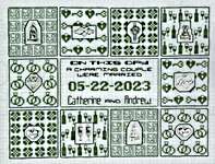 Click/tap for more details of Charming Couple (cross stitch) by Noteworthy Needle