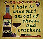 Click/tap for more details of Cheese and Crackers (cross stitch) by Sister Lou Stitches