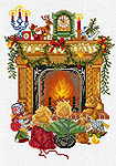 Click for more details of Children by the Fireside (cross stitch) by Eva Rosenstand