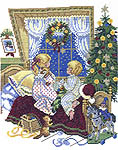 Click for more details of Children on Christmas Eve (cross stitch) by Eva Rosenstand