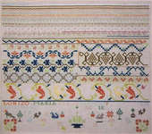 Click for more details of Chile Pepper Sampler, Maria Blaza Moran - 1820 (cross stitch) by Samplers Remembered