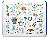 Click for more details of Chintz Alphabet (cross stitch) by JBW Designs