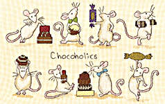 Click for more details of Chocoholics (cross stitch) by Bothy Threads