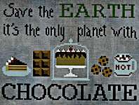 Click/tap for more details of Chocolate (cross stitch) by puntiniputini