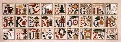 Click for more details of Christmas Alphabet (cross stitch) by The Prairie Schooler