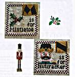 Click/tap for more details of Christmas Alphabet - M & N (cross stitch) by Romy's Creations