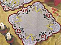 Click for more details of Christmas Angel Table Mats (embroidery) by Permin of Copenhagen