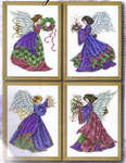 Click for more details of Christmas Angels (cross stitch) by Design Works