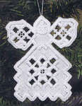 Click for more details of Christmas Angels I (hardanger) by Permin of Copenhagen