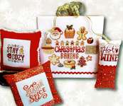 Click/tap for more details of Christmas Baking Motifs (cross stitch) by Tiny Modernist