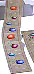 Click/tap for more details of Christmas Baubles Table Mats (cross stitch) by Permin of Copenhagen