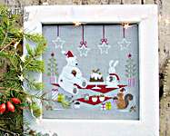 Click/tap for more details of Christmas Breakfast (cross stitch) by Madame Chantilly