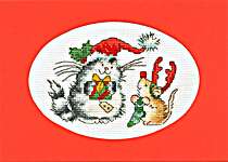 Click/tap for more details of Christmas Card - Secret Santa (cross stitch) by Bothy Threads
