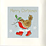 Click/tap for more details of Christmas Card - Step Into Christmas (cross stitch) by Bothy Threads
