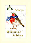 Click/tap for more details of Christmas Card - Warm Wishes (cross stitch) by Bothy Threads
