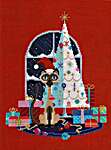 Click for more details of Christmas Cat (cross stitch) by Satsuma Street