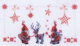 Click for more details of Christmas Elves (cross stitch) by Vervaco