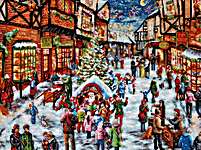 Click/tap for more details of Christmas Eve (cross stitch) by Letistitch